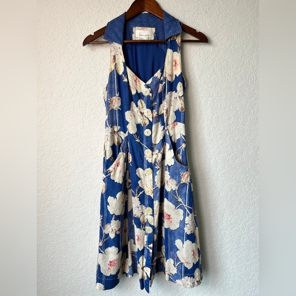 Athropologie Camellia Collared Dress size 2‎ women’s - Picture 3 of 15